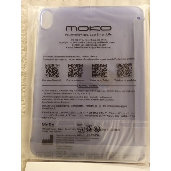 iPad 10th Generation Screen Protector and Lavender Purple Case New in Packaging - Picture 8 of 9